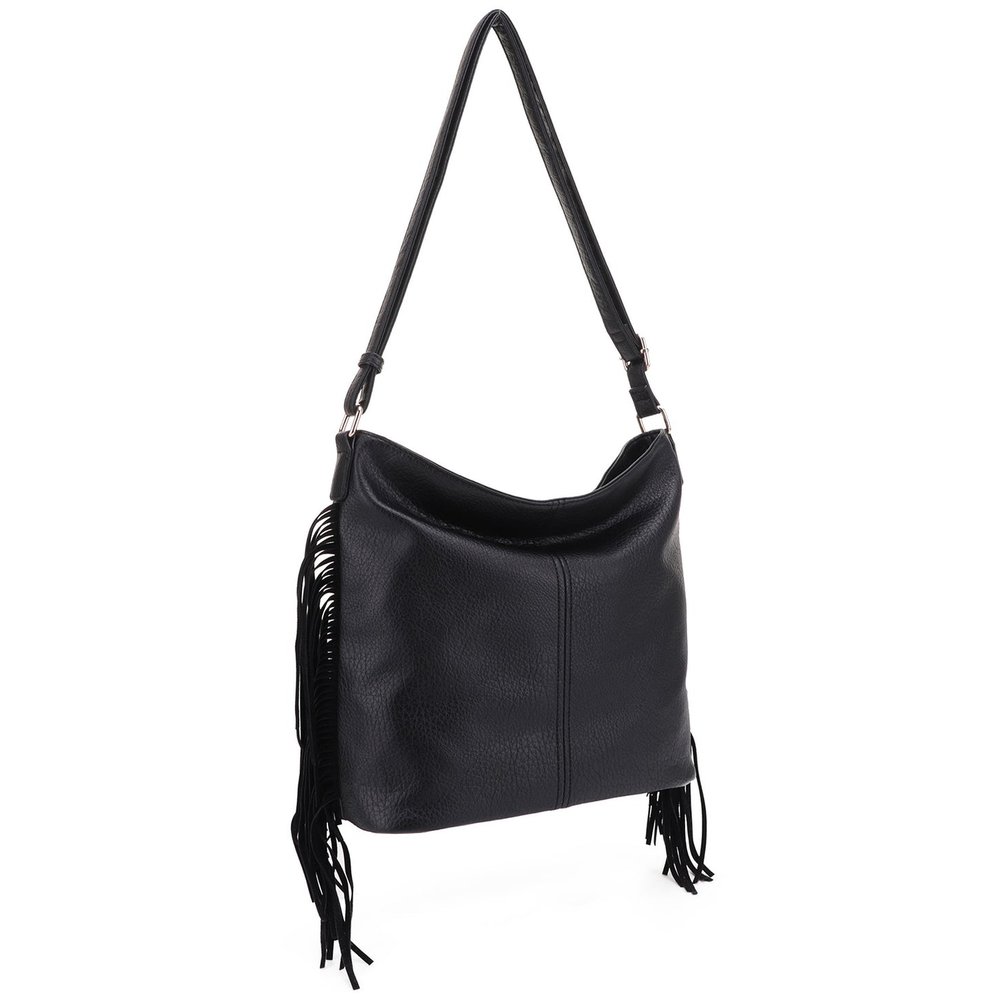 Black Fringe large crossbody