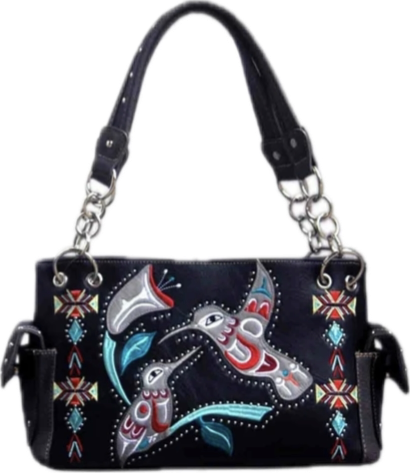 Black Western Hummingbird purse