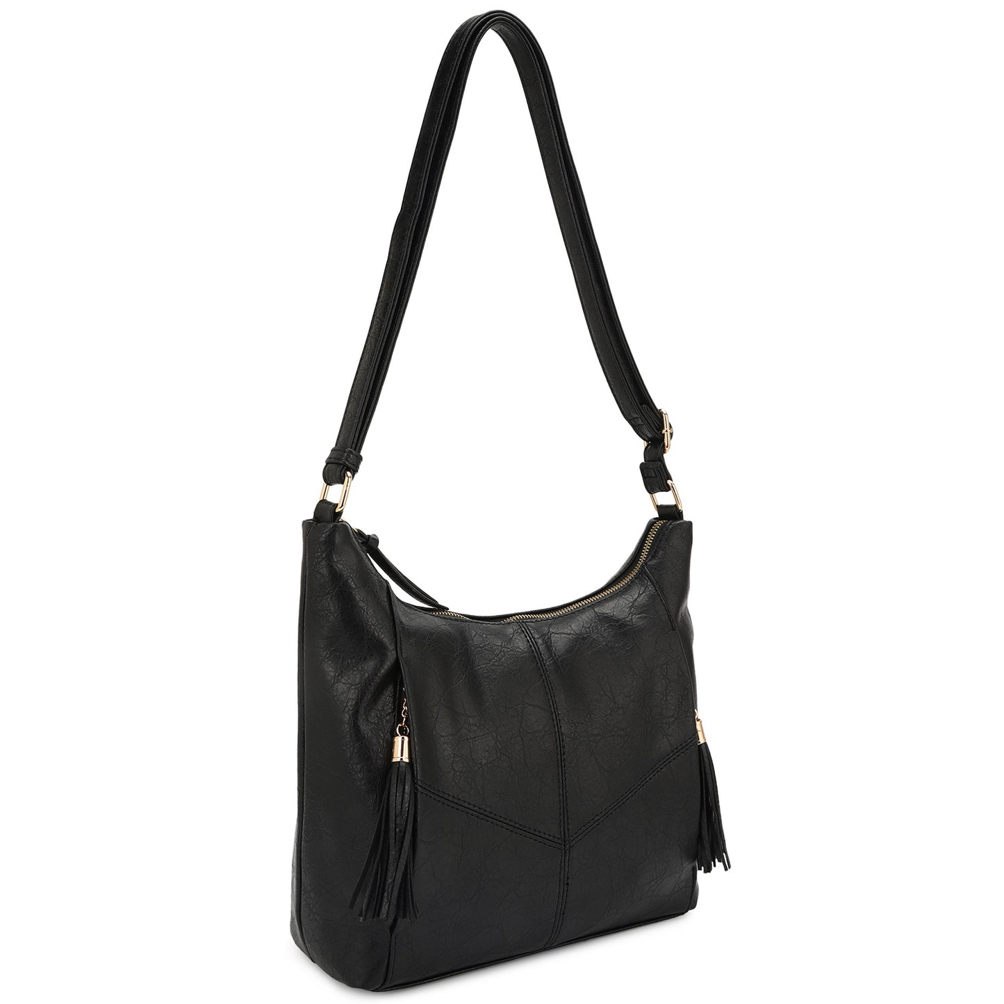 Black Tassel pocket crossbody bag