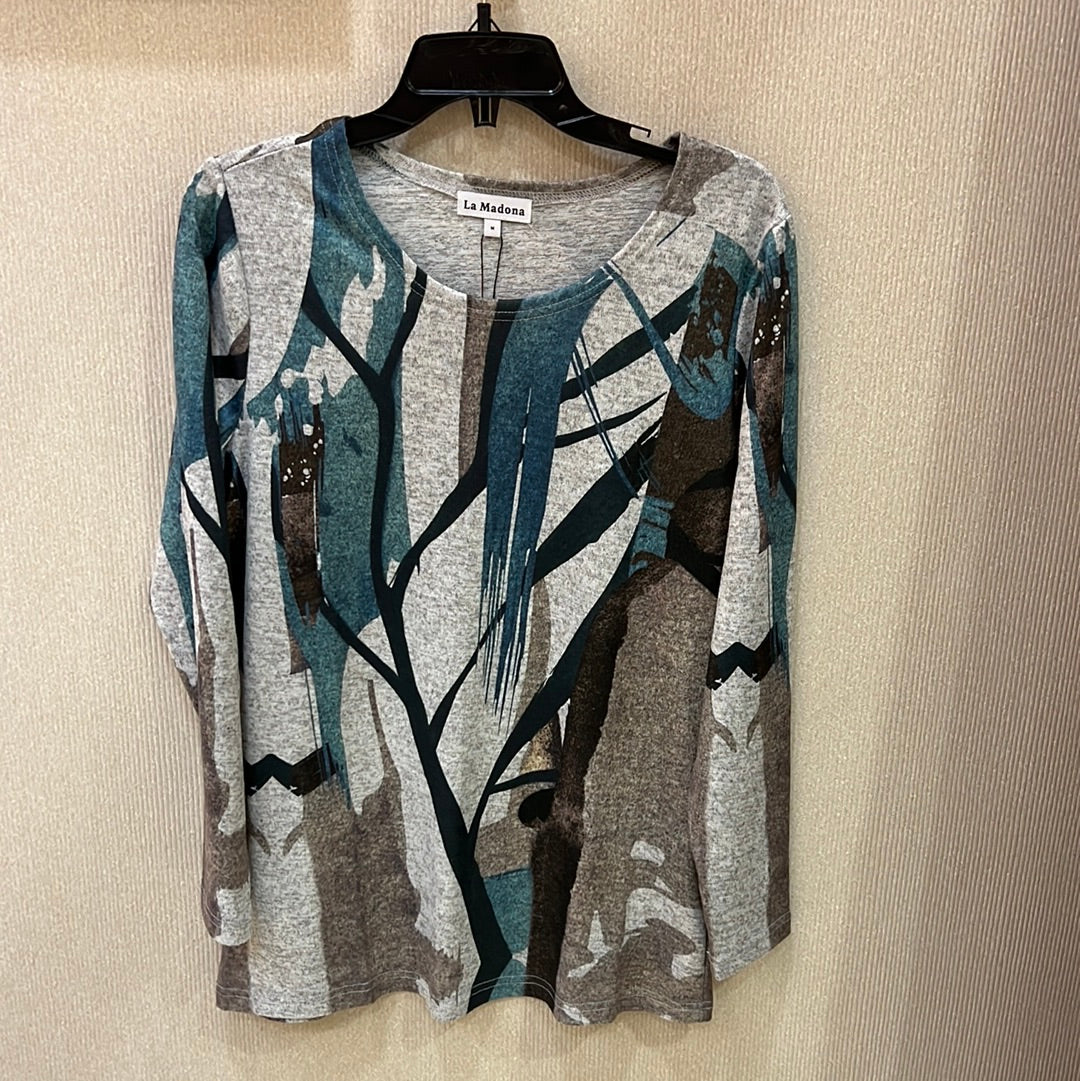 Beige Lines Top F31482