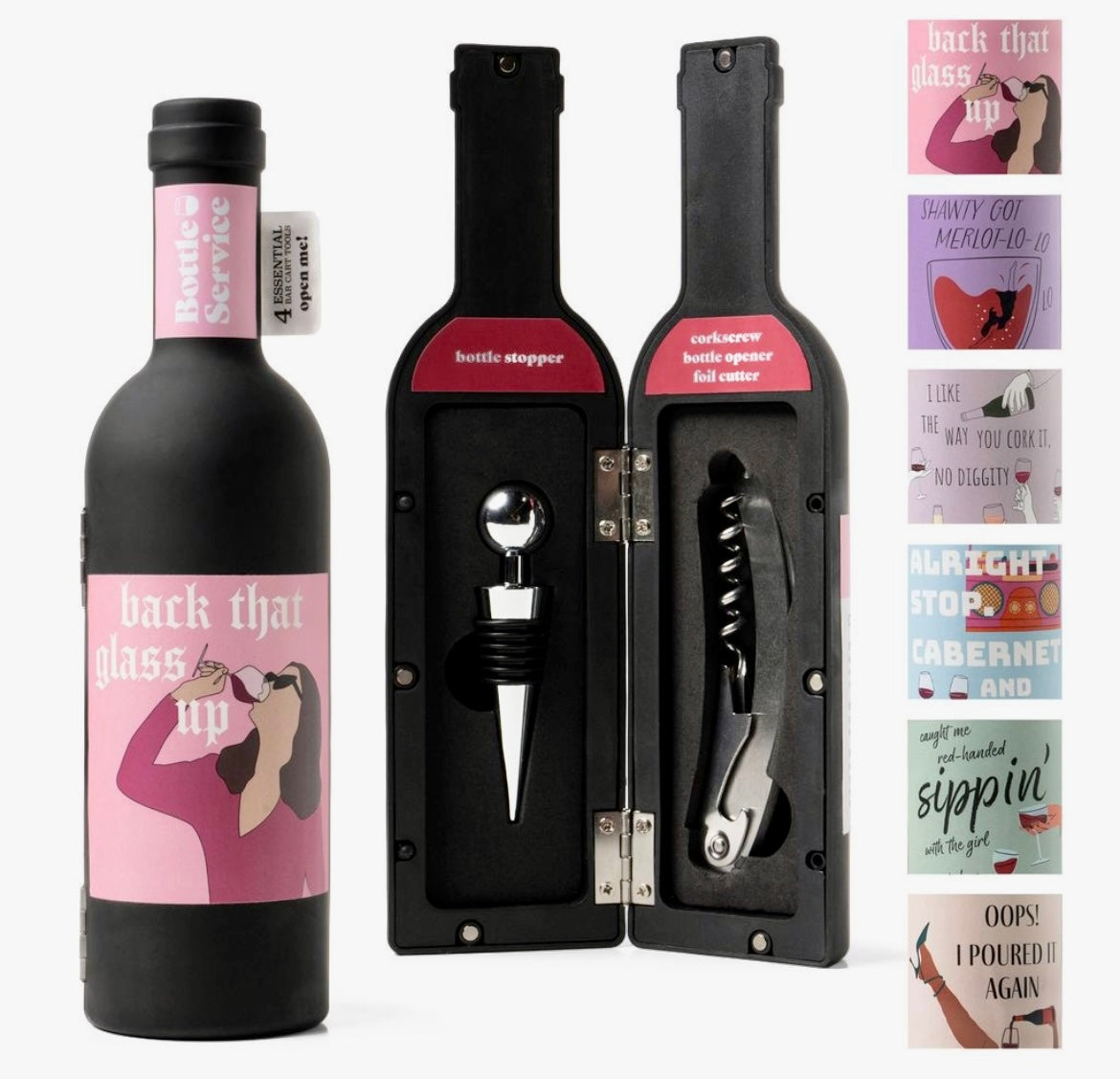 Modern Monkey® Bottle Service Wine Accessory Set