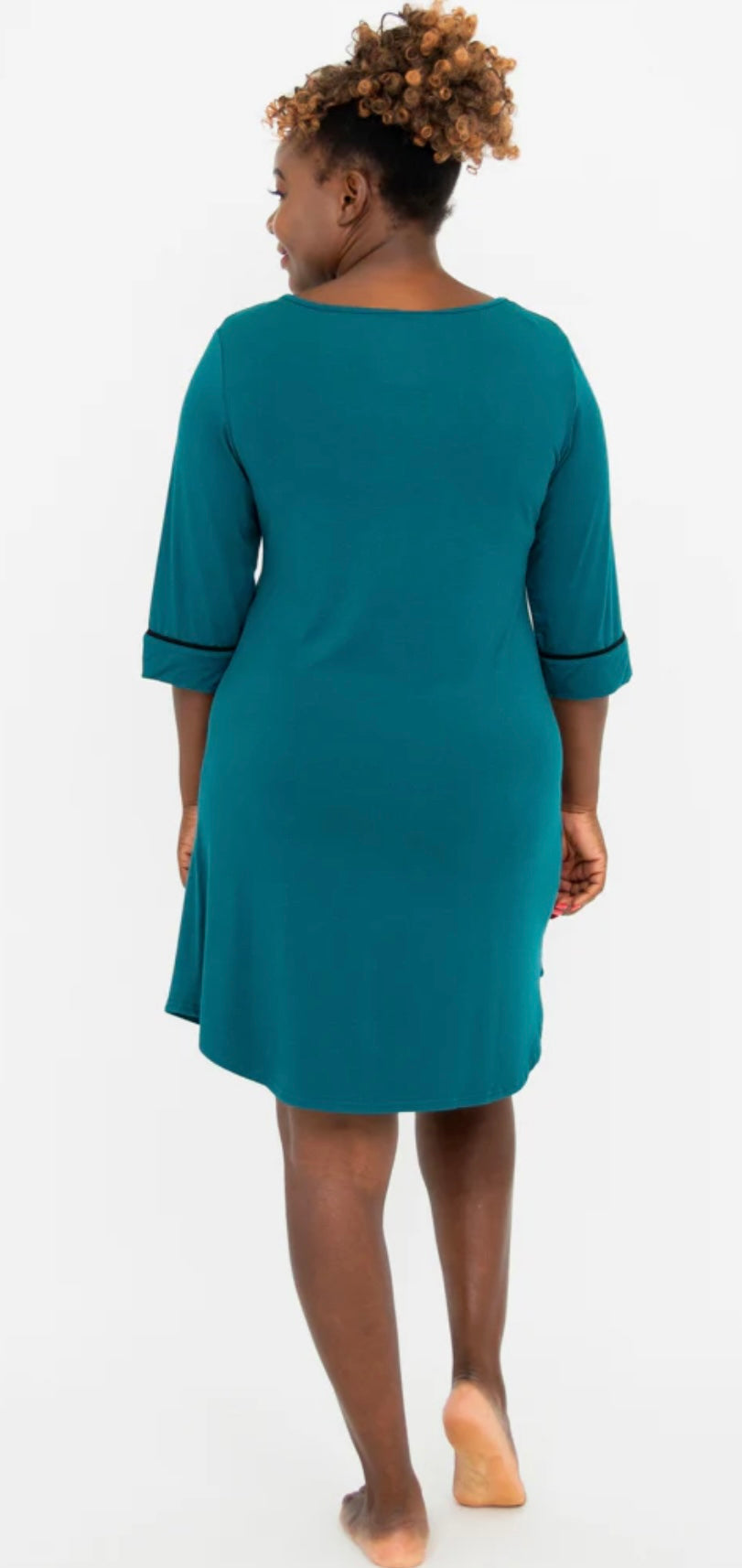 Starlight Sleepshirt, Teal, Bamboo