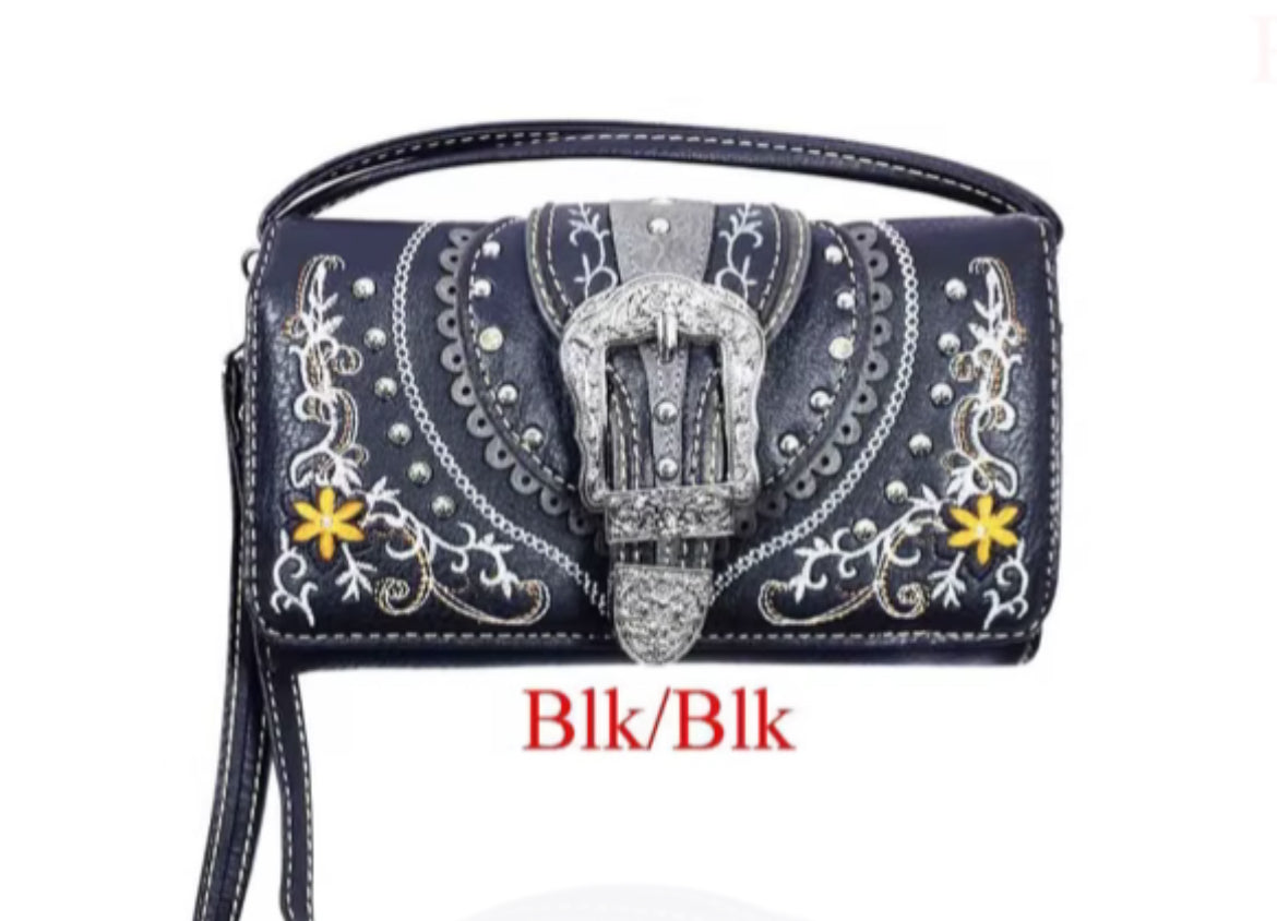 Black Buckle wallet W127