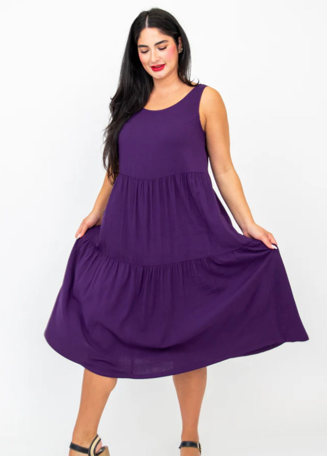 Linen Bamboo Juni Dress Royale