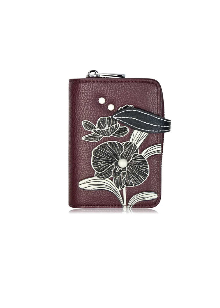 Orchid Small Zip Wallet