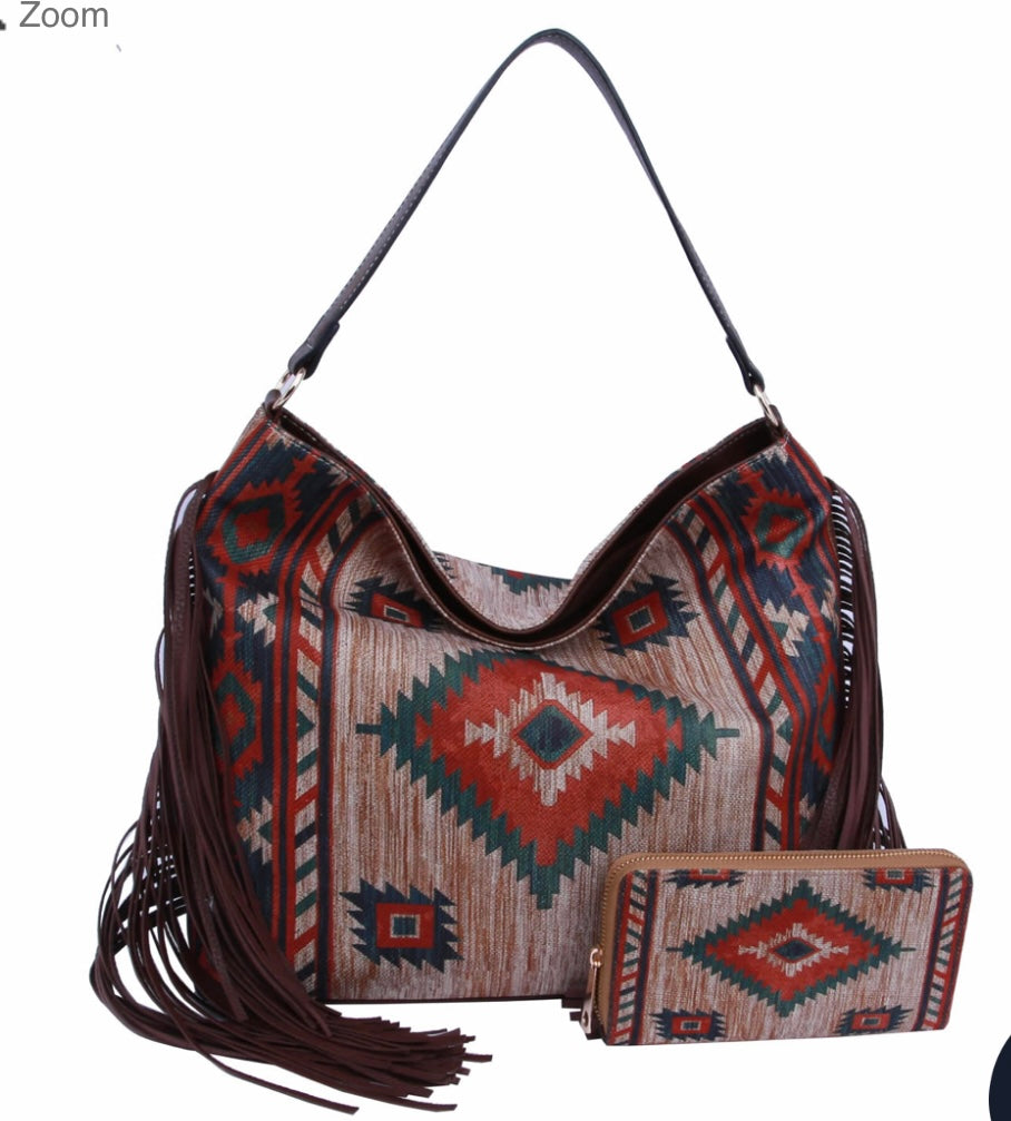 Aztec Tribal Printed purse and wallet