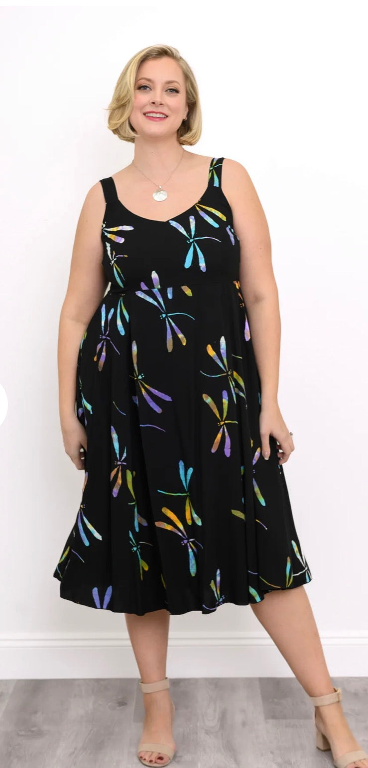 Shauna Dress, Abalone Dragonfly