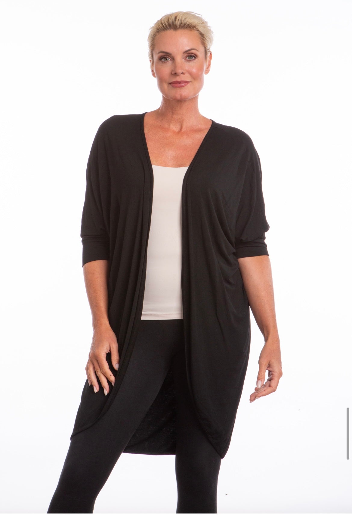 Black Long Cardigan NL46718