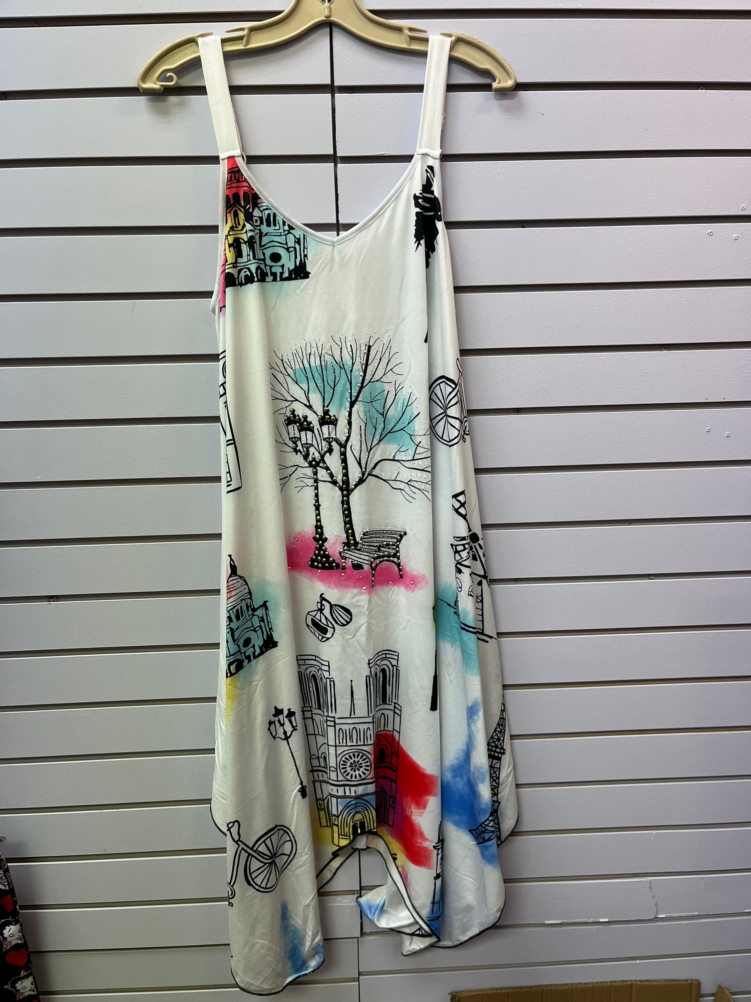 White bandana dress A25562