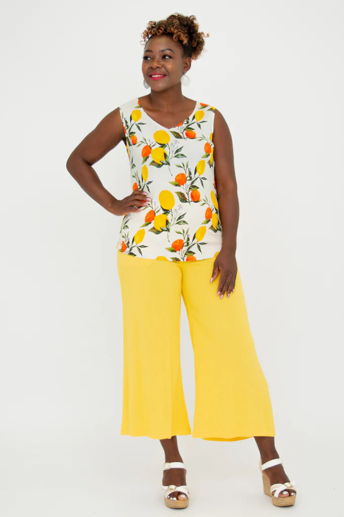 Hannah Tank, Lemonade, Linen Bamboo