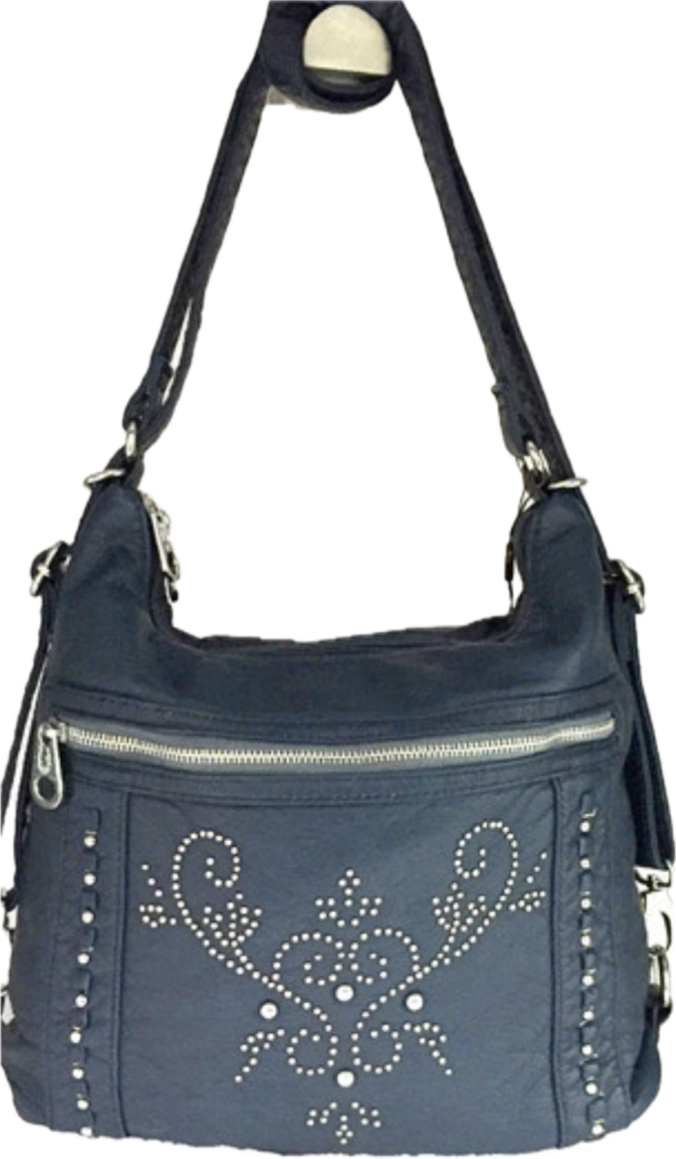 Teal WH2916 in 1 style backpack purse with bling