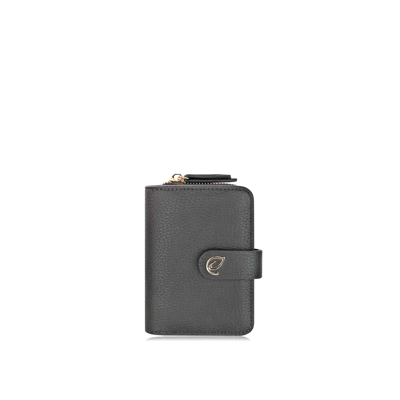 Grey Cora Small Zip Wallet