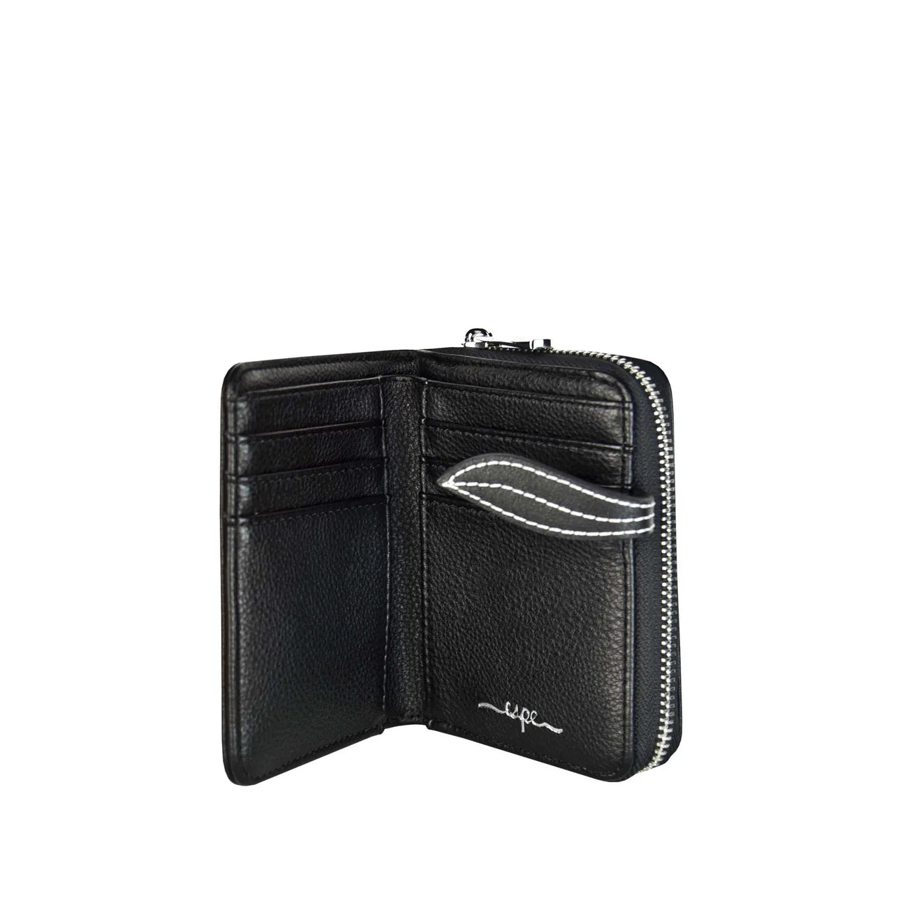 Grey Cora Small Zip Wallet