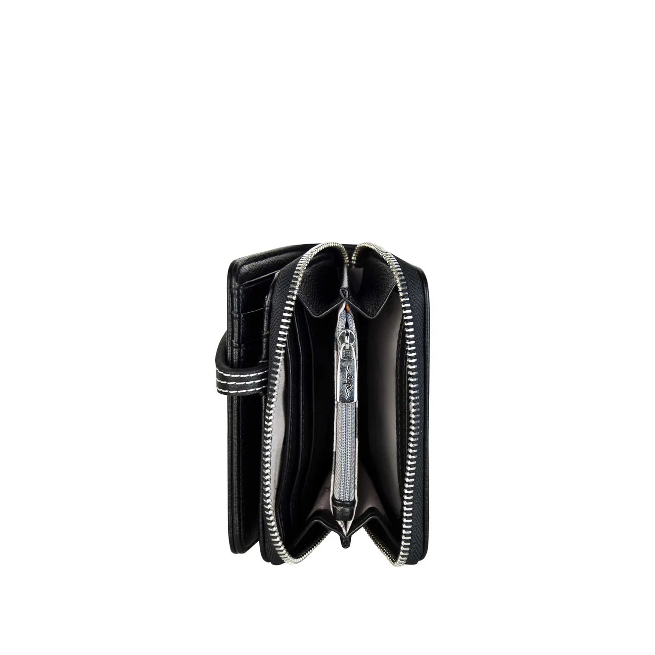Grey Cora Small Zip Wallet