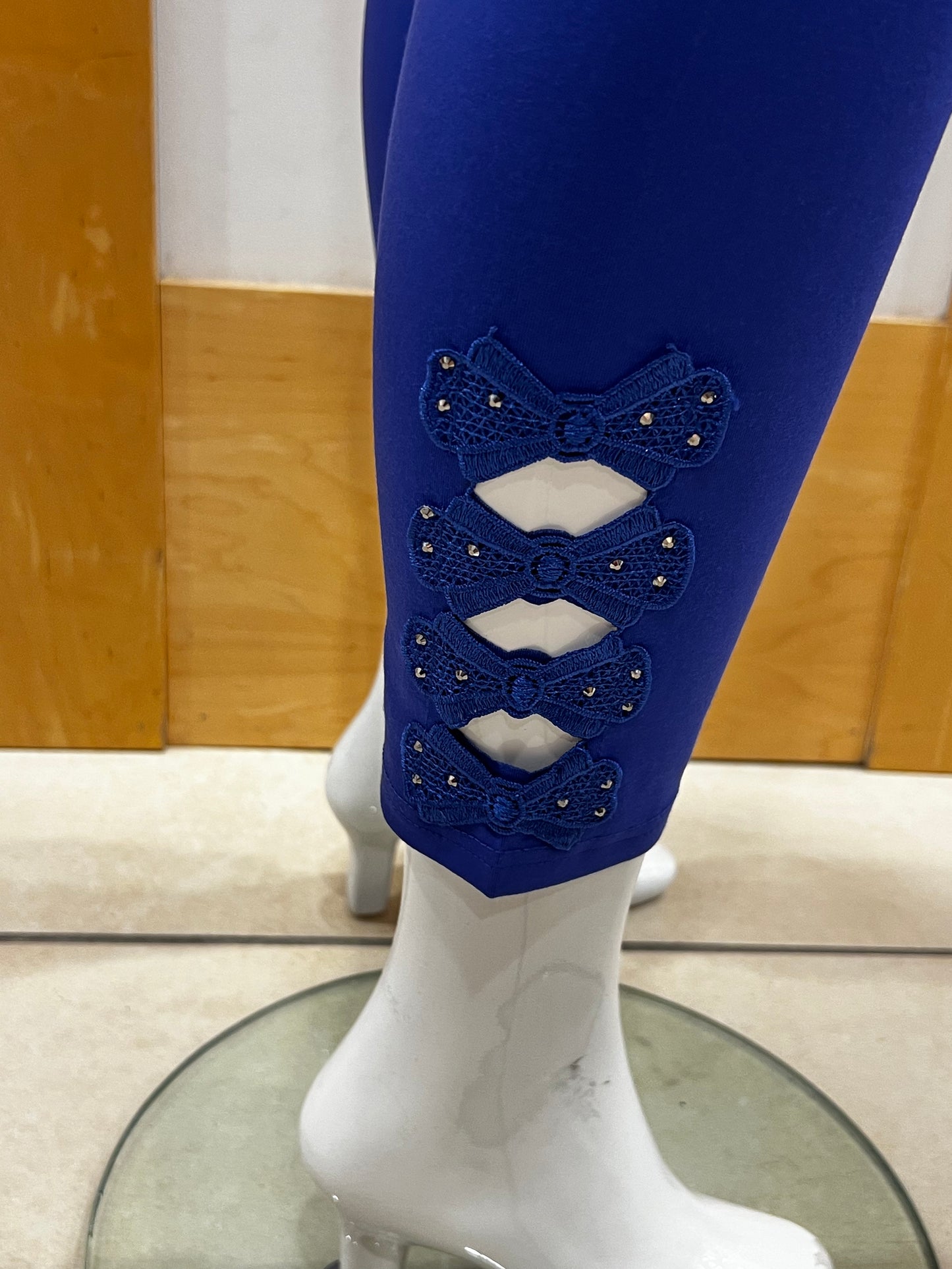 Legging with Bow Leg0001 Royal Blue