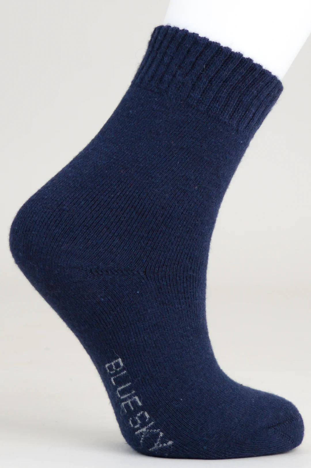 Ladies merino wool socks for Literacy Navy