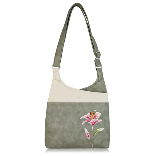 Liliana grey messenger bag
