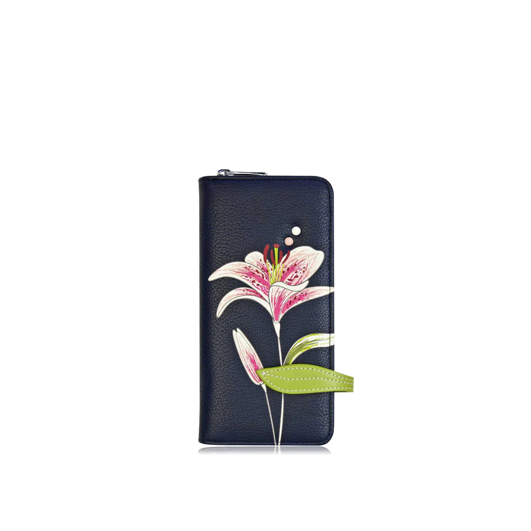 Liliana blue clutch wallet