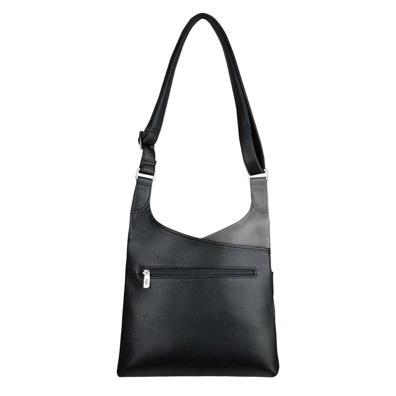 Calla black messenger bag