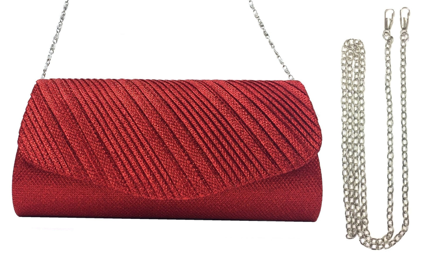 Red clutch with V front 783