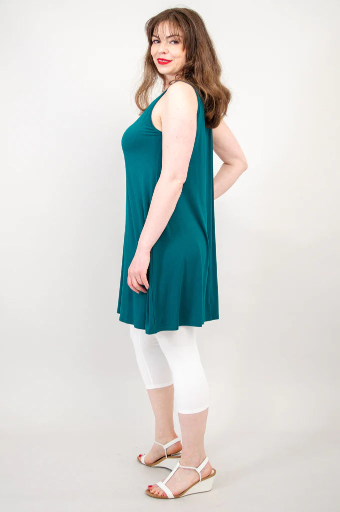 Bamboo Spirit Dress, Teal