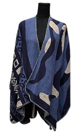 Blanket cape eew blue F10881