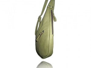 Grey Monica angled crossbody purse