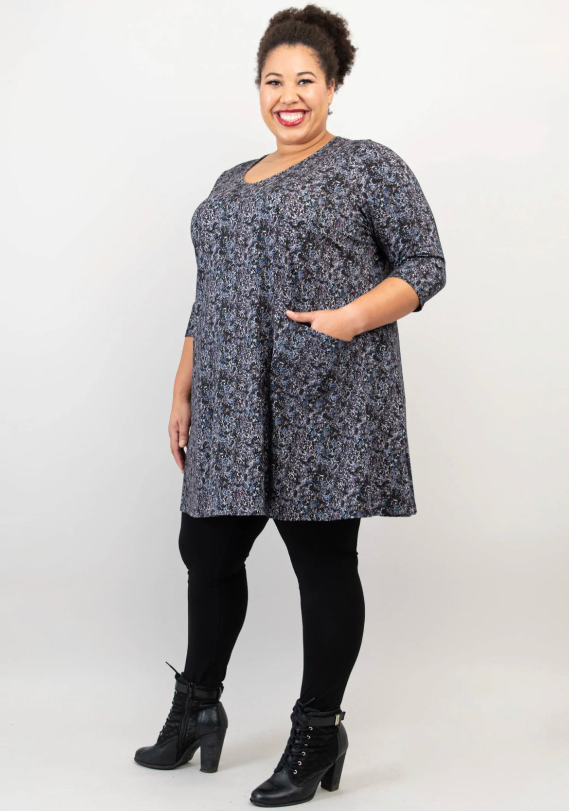 Bamboo Veronica tunic - Blue Space