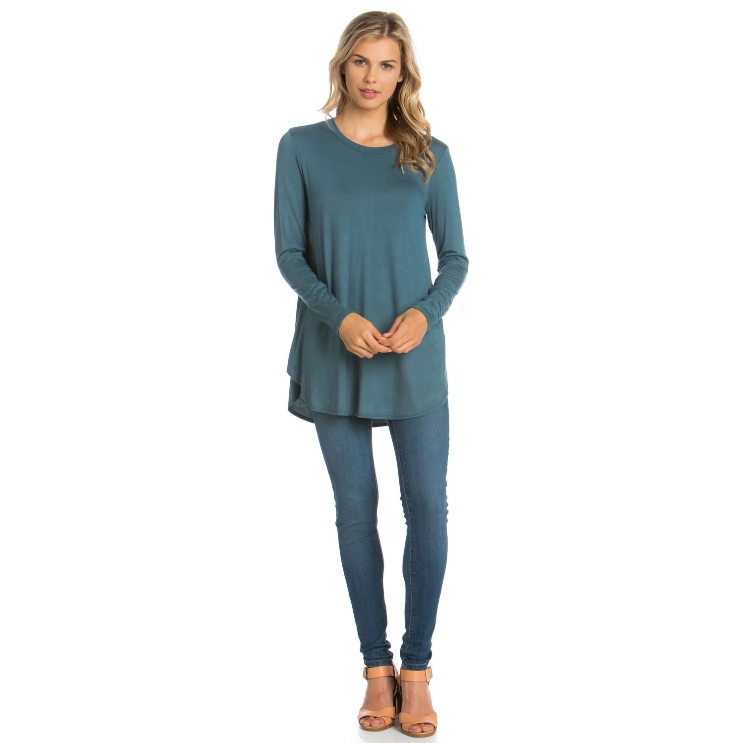 Crew Neck Long Sleeve Teal 2270 AZ