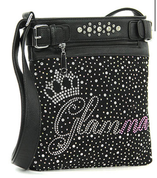 Glamma bling crossbody purse