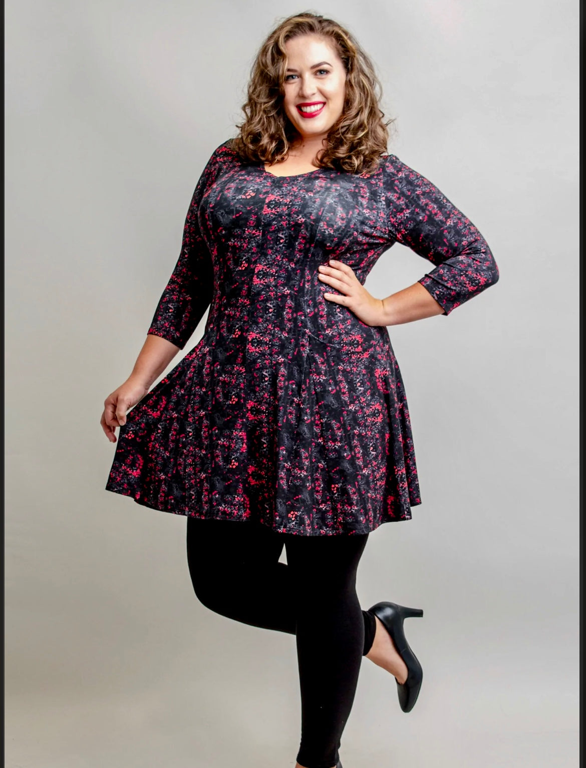 Bamboo Wilma tunic - Cherry Jam