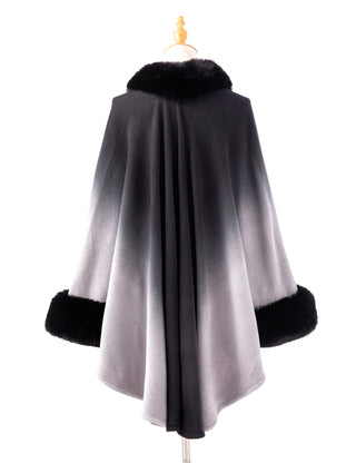 Black ombré cape CP128701