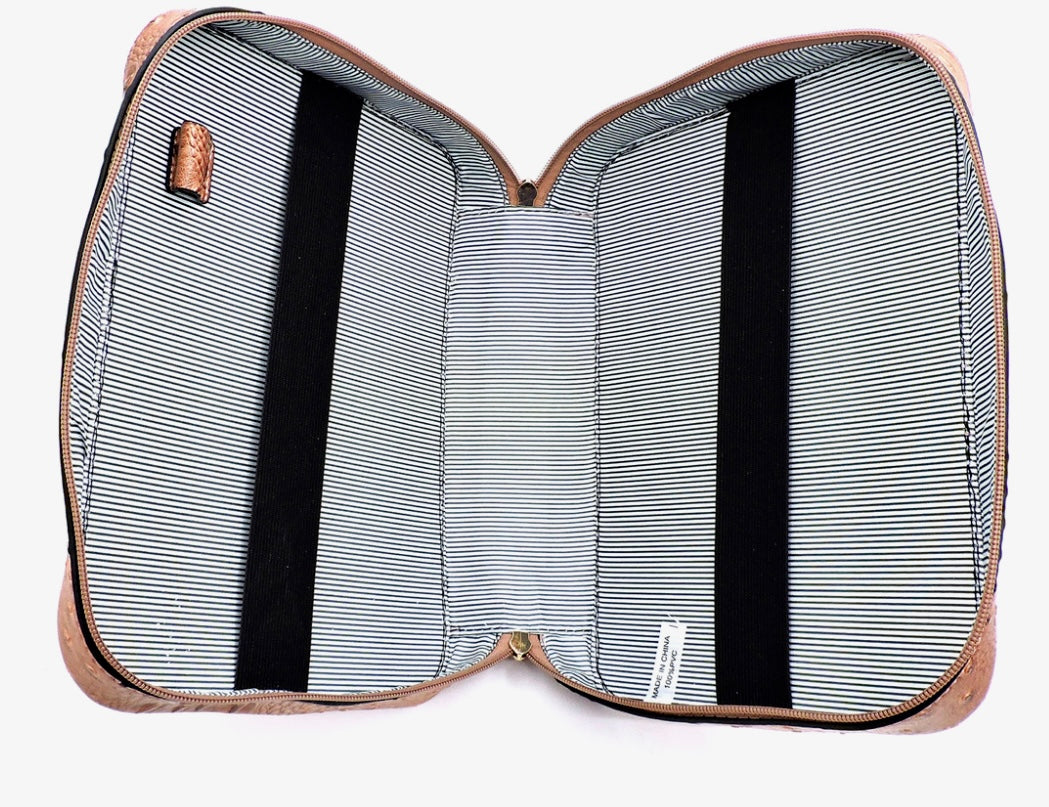 Black ostrich print Bible cover