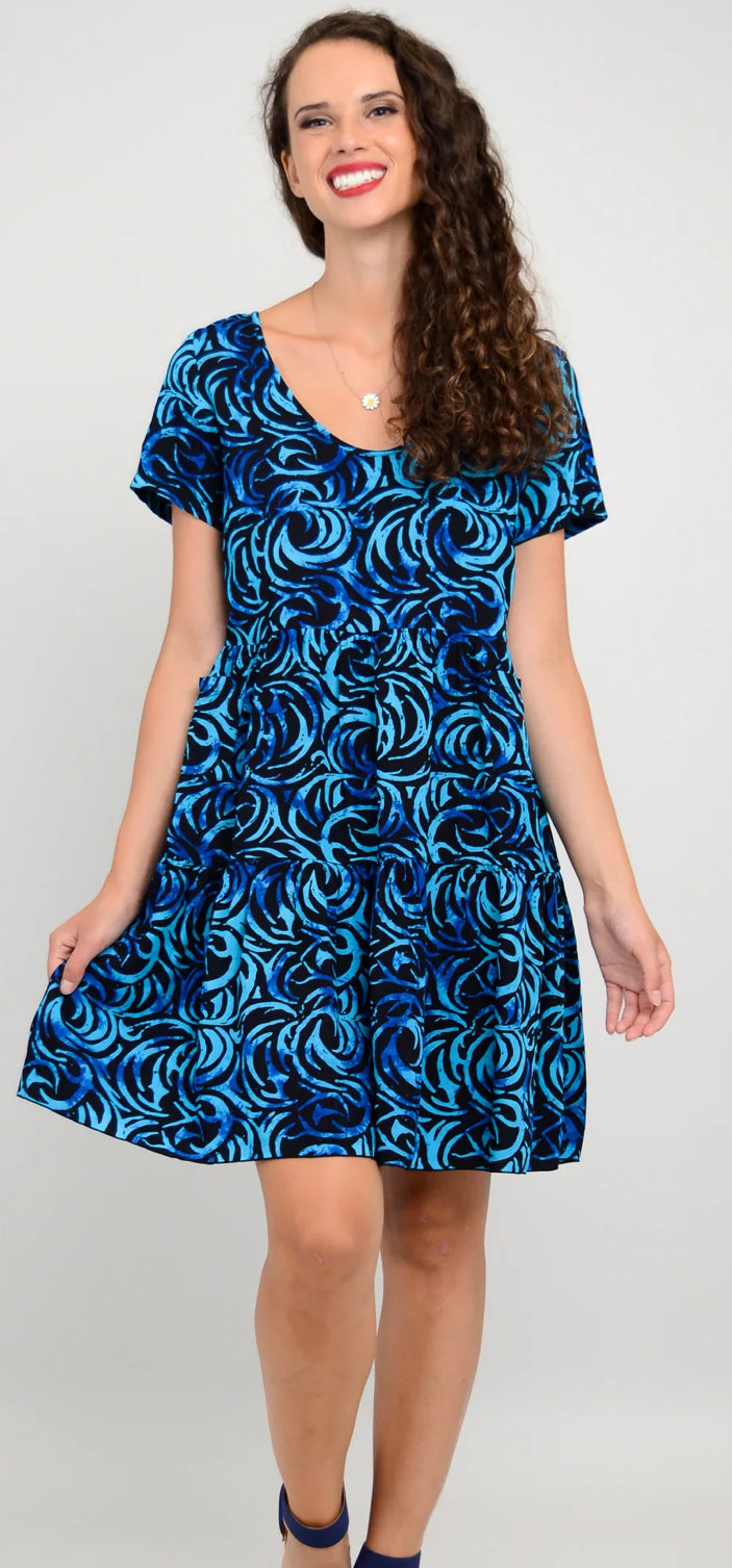Bamboo Kaya Dress, Blue Moon