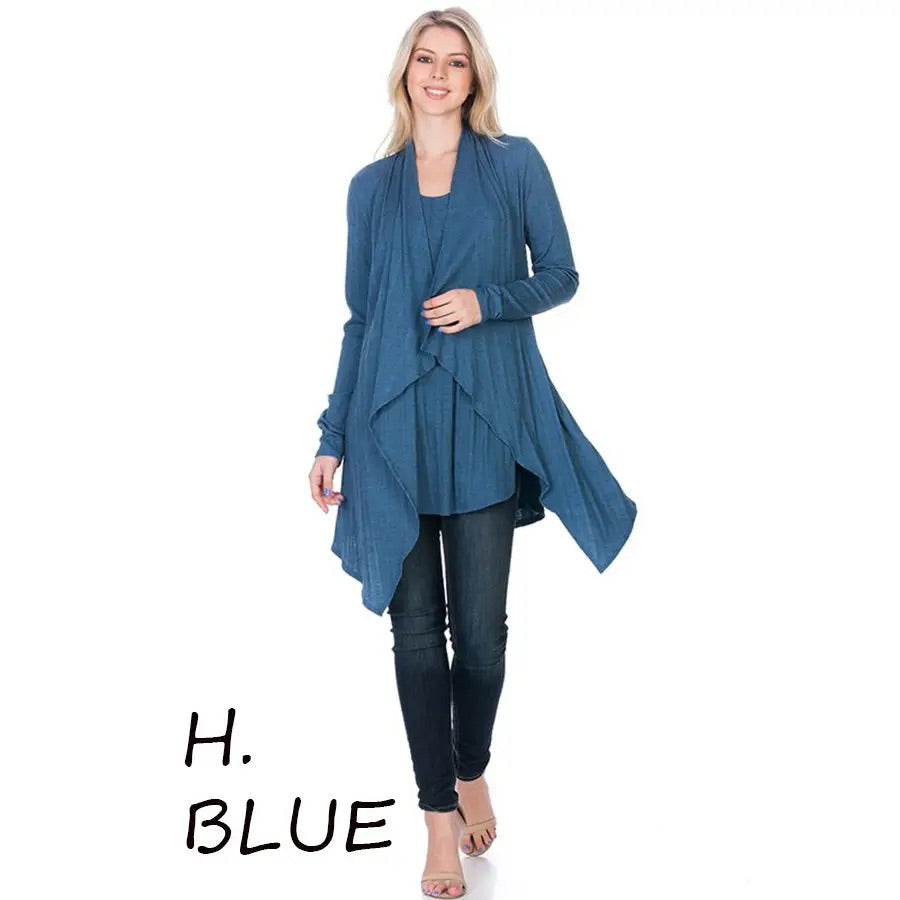 Blue drape cardigan AZ