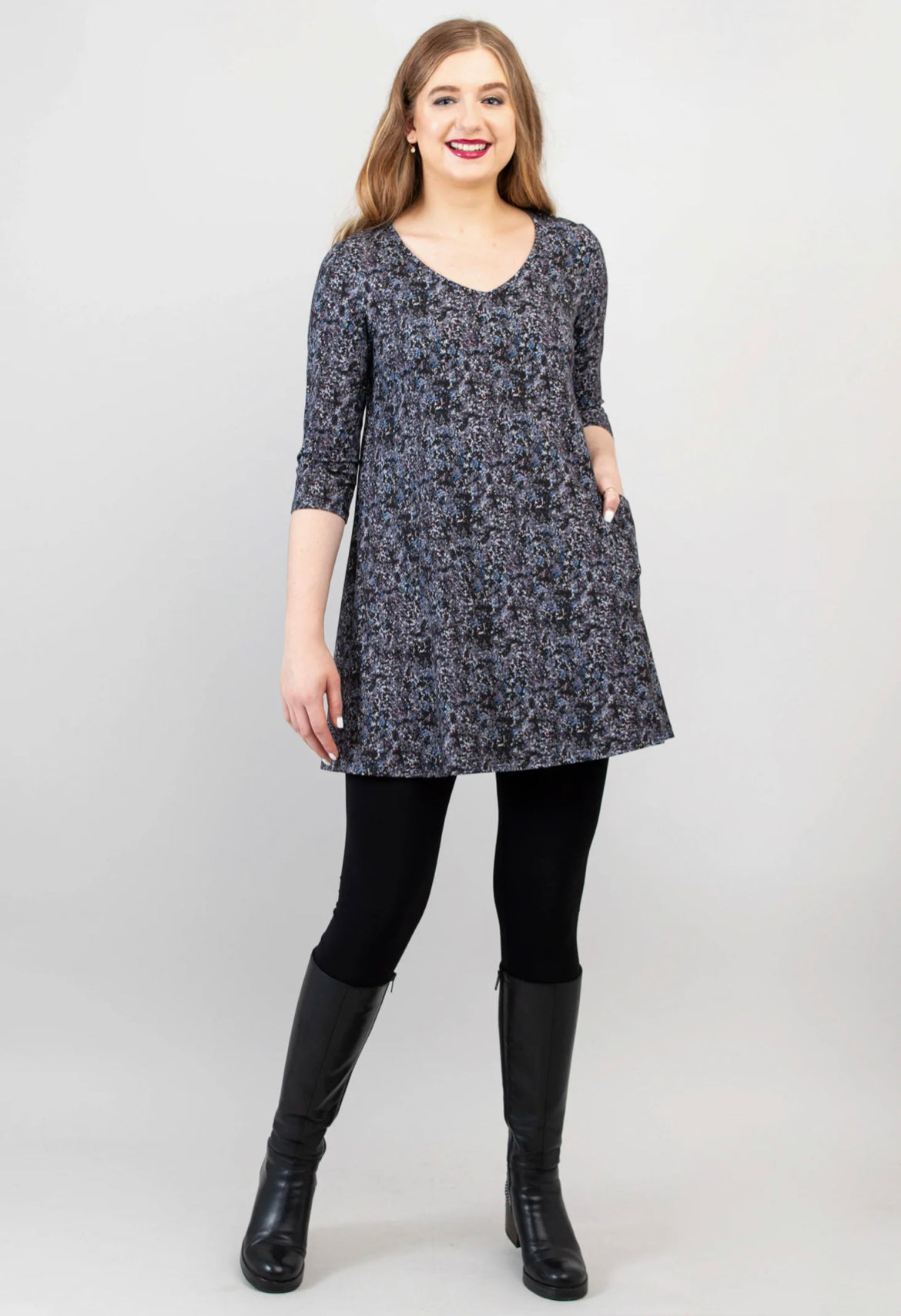 Bamboo Veronica tunic - Blue Space