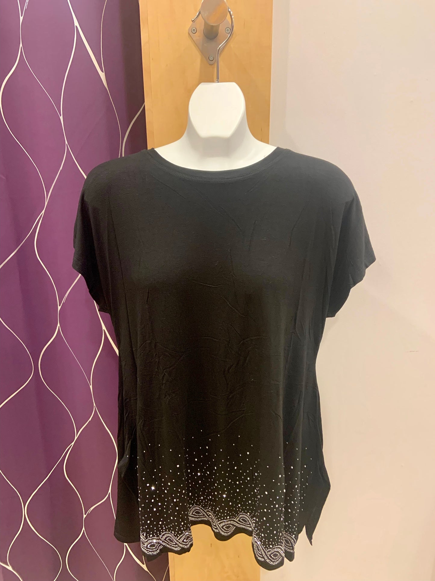 Bling tunic with bottom braids 11063