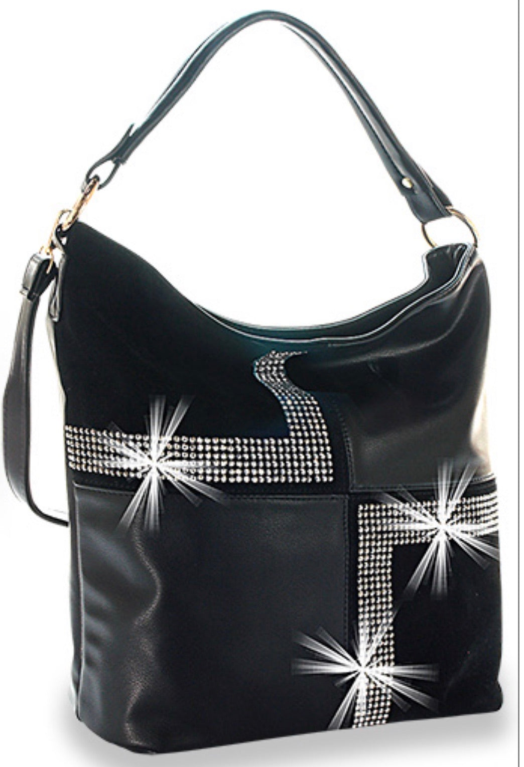 Black four square bling