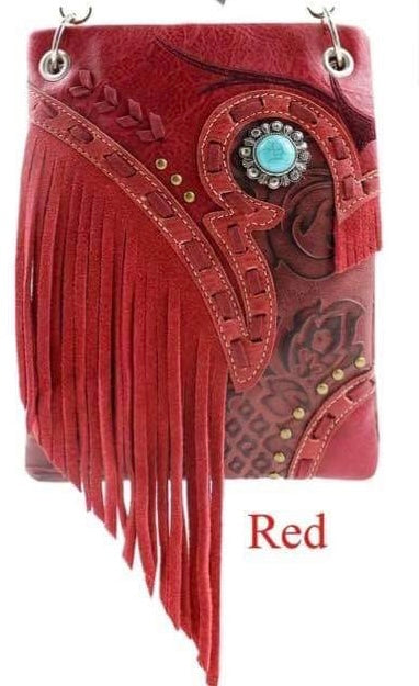 Red Fringe Small messenger