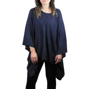 Navy poncho top