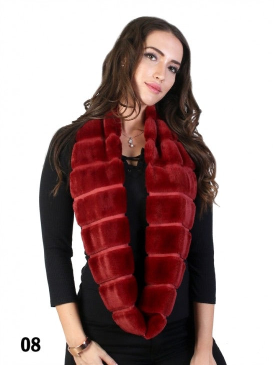 Plush infinity scarf