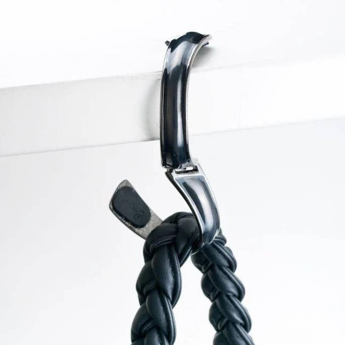 Black bracelet/purse hanger