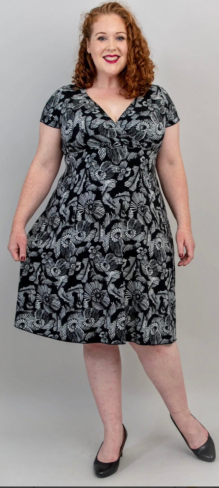 Aurora dress, Expressive Floral, Bamboo