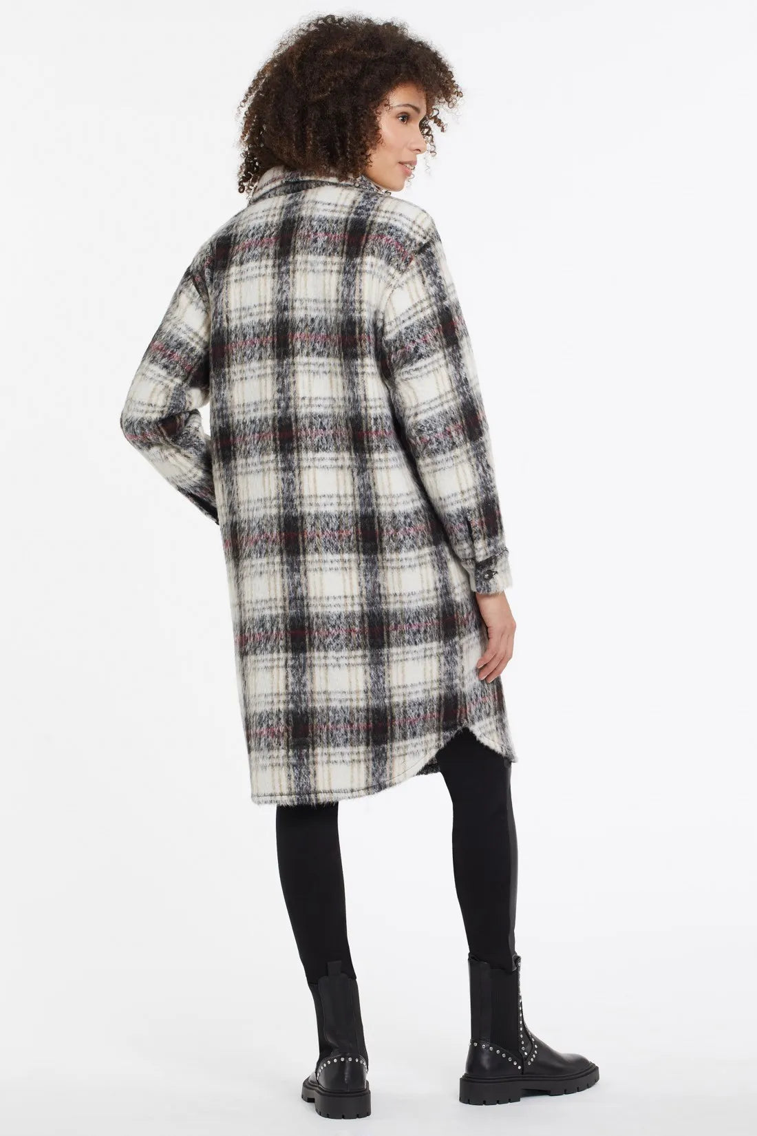 Drop Shoulder Shacket in RubyWine