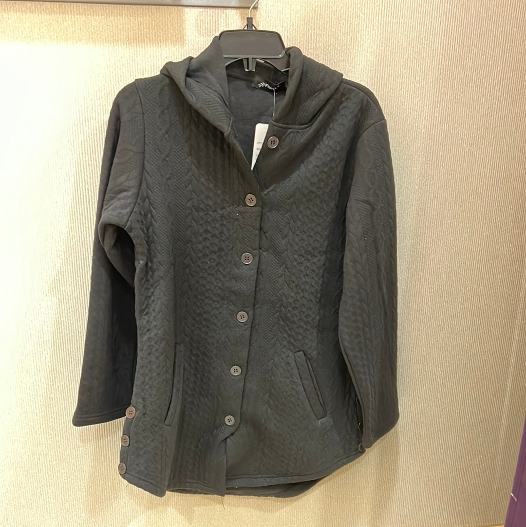 Black Jacket with Hood F31342R-3