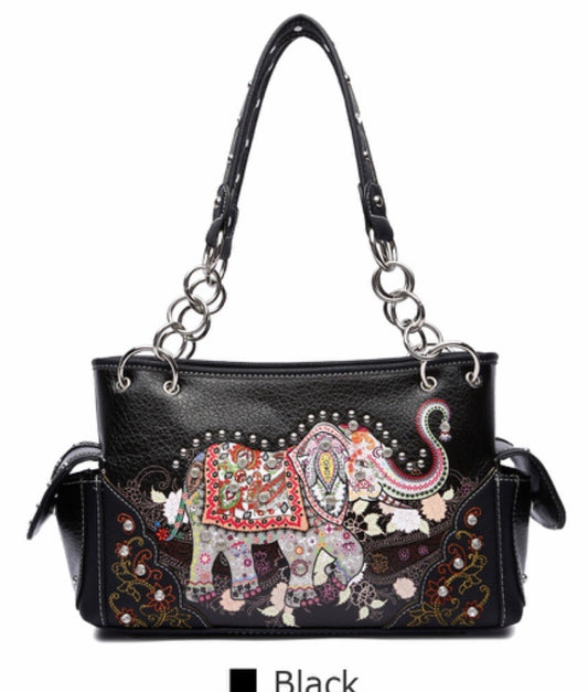 Elephant western purse
