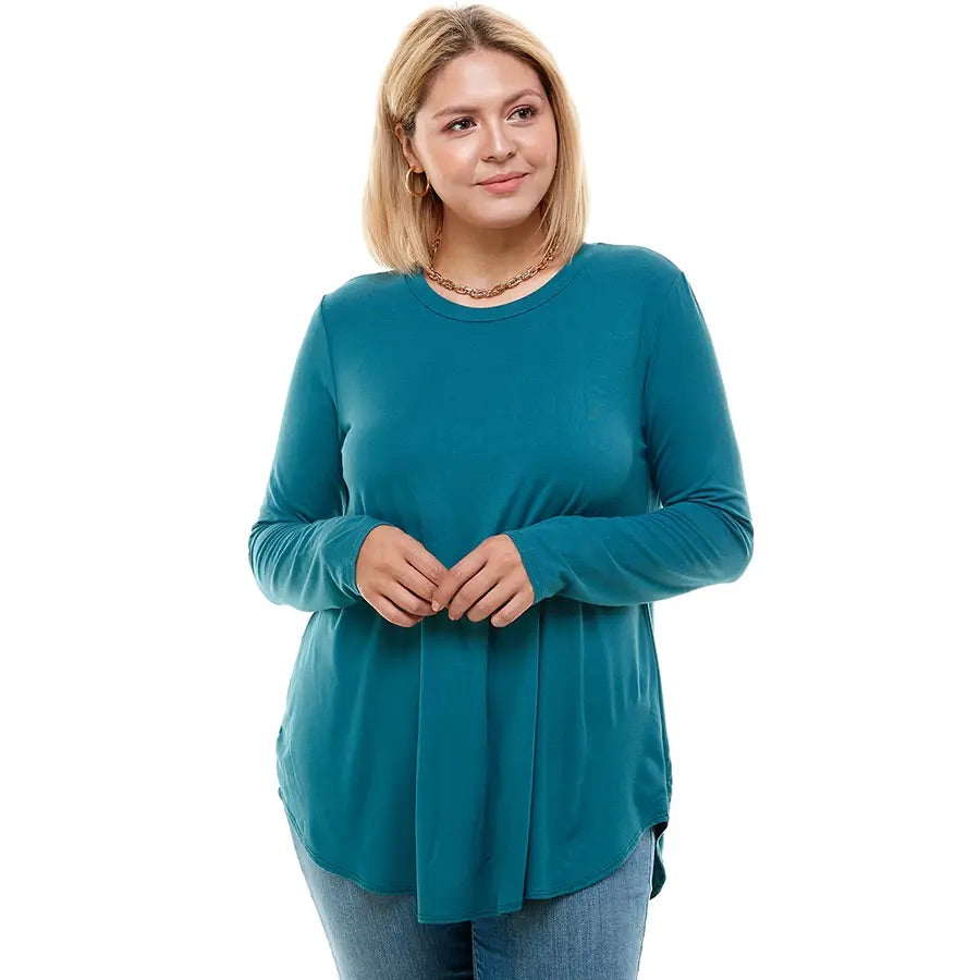 Crew Neck Long Sleeve Teal 2270 AZ