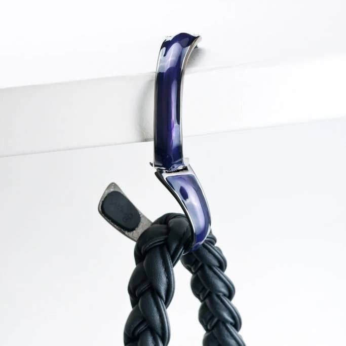 Purple bracelet/purse hanger