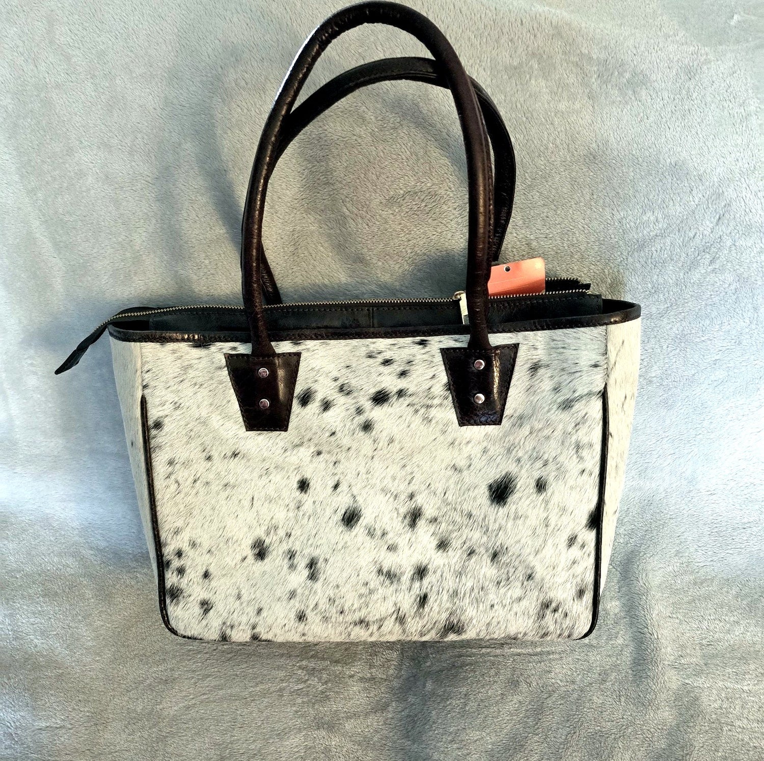 Hair on Hide Large Cowprint Tote