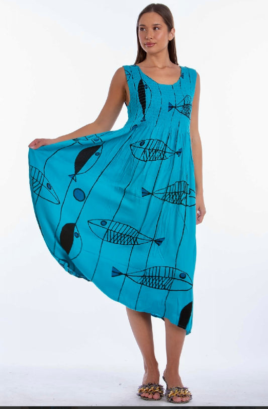 Blue Fish Dress NL77052